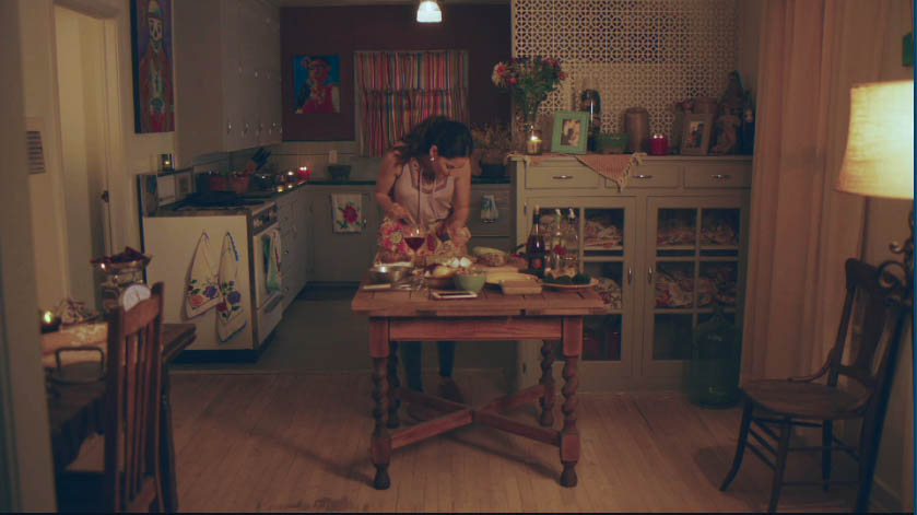 Rustic kitchen interior with a wooden table, In Other Words