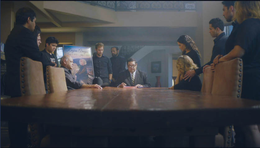 Long wooden table with a group seated in a tasting room, In Other Words