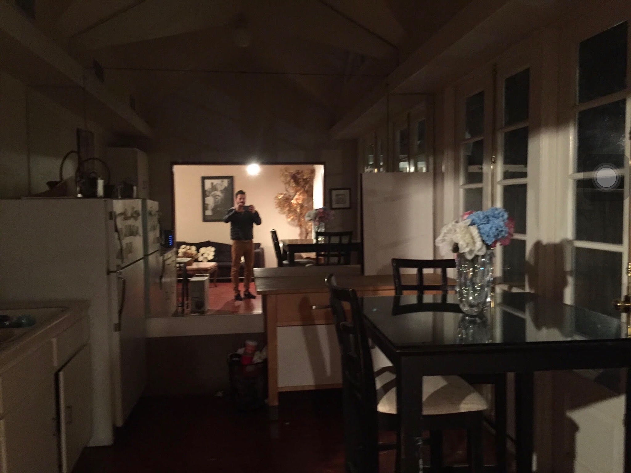 Plain interior photographed before the bakery build for This Is Our Christmas